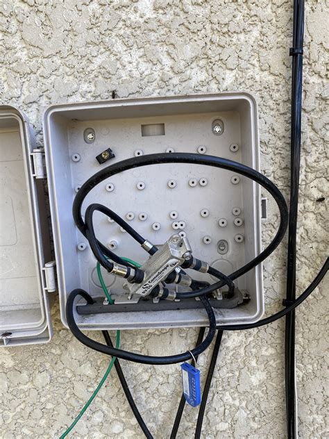 junction box for coaxial cable|residential coax cable installation.